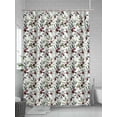 thumbnail image 5 of Shower Curtains Fresh Fruit Bath Curtain Green Leaves Plant Waterproof Bathroom Shower Curtain Set with Hooks Decoration 72 x 72 Inches, 5 of 7