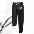 thumbnail image 2 of Lovskoo 2024 Women's Winter Sweatpants Shearling Fleece Lined Printing Leggings with Elastic Drawstring Pockets Thick Warm Pants Black, 2 of 9