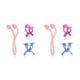 thumbnail image 3 of Vogacara 3 unids / set mujeres puente de elevación de nariz Clip de enderezamiento plancha de plástico moldeadora masajeador instrumento de belleza para Un tipo 2piezas Vogacara CBP164608, 3 of 5