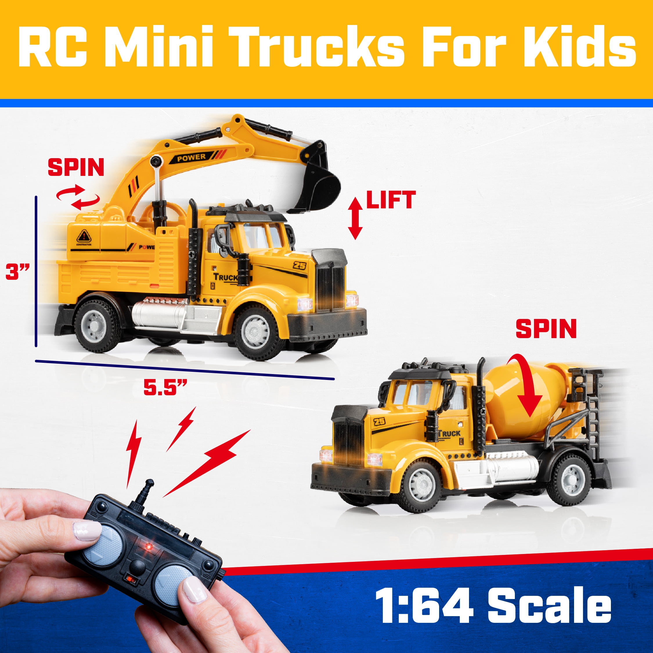 Mini rc clearance construction vehicles