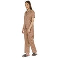 thumbnail image 3 of Inkmeso WoMen's Classic Short Sleeve Shirt and Pajama Pants Loungewear 2 Pc PJ Sleep Set, 3 of 7