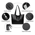 thumbnail image 3 of Bolsos Mujer Bolsas Dama Bandolera Elegante Alta Capacidad Xtellar negro, 3 of 3