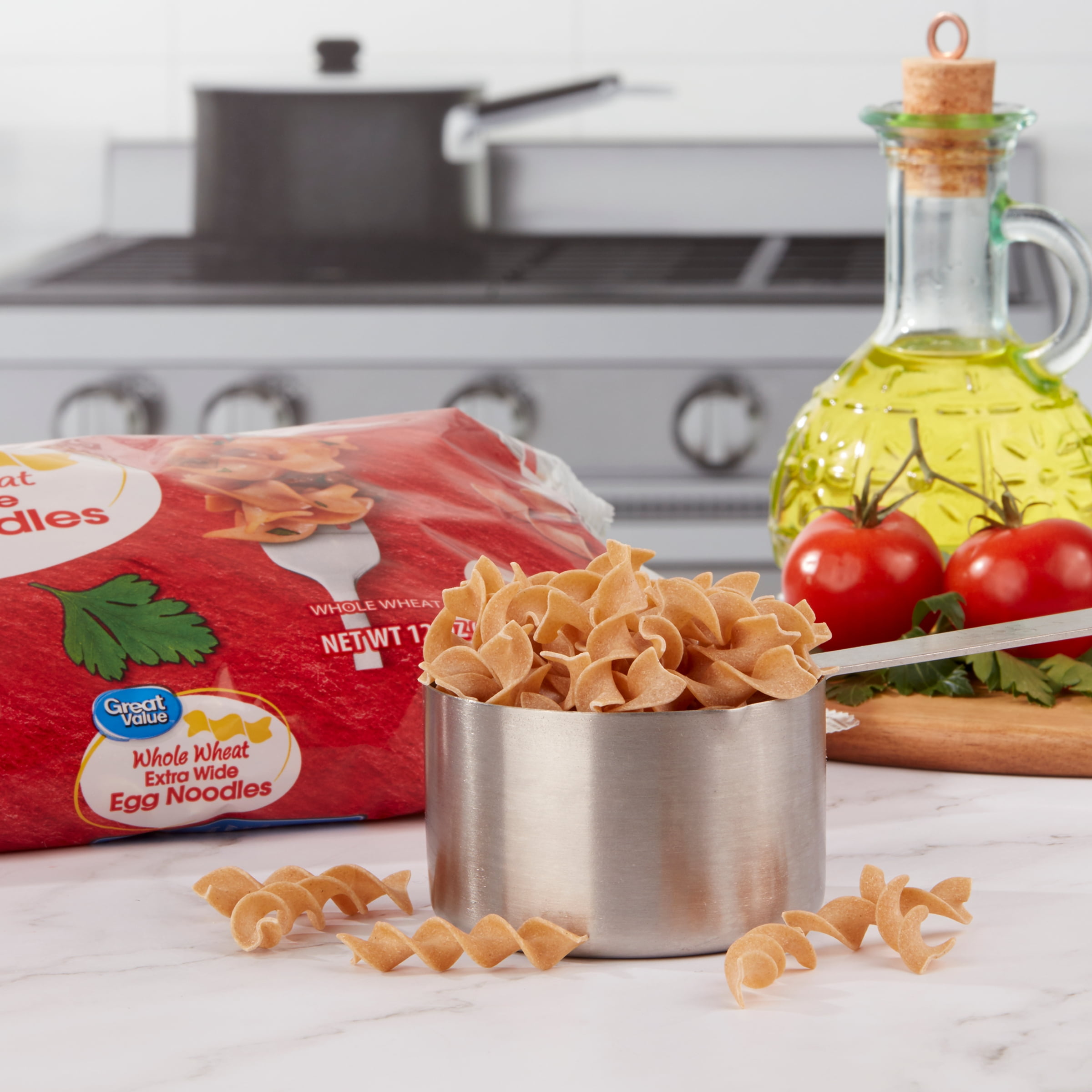 Great Value Whole Wheat Egg Noodles, 12 oz