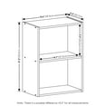 thumbnail image 6 of Furinno Luder 2-Tier Open Shelf Bookcase, Pink/White, 6 of 6