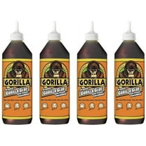 Gorilla Original Gorilla Glue, Waterproof Polyurethane Glue, 36 ounce Bottle, Brown, Pack of 4
