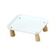 thumbnail image 3 of Soporte elevado para comedero de mascotas, soporte para cuenco de gato para comedero automático de mascotas, suministros para mascotas Blanco 24x17x8cm, 3 of 9