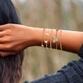 thumbnail image 4 of Ensemble de Bracelets en Alliage Ensemble de Bracelets Bohème Ouverture Bijoux en Cristal, 4 of 6