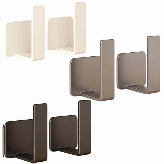 6PCS Bathroom Hanging Storage Shelves Organizers Easy Install
