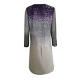thumbnail image 5 of EQWLJWE Robe pour Femmes à Paillettes Décontractée Manches Longues en Maille Gaze Imprimée Col en V Ample Mi-Longue Mini Robe, 5 of 5