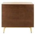 thumbnail image 6 of SAFAVIEH Katia Retro Chic Three Drawer Chest, Natural/Gold, 6 of 14