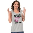 thumbnail image 5 of I Look For In Guys Great Dane Lover Tank Top Tee Shirt Women Brisco Brands S, 5 of 6