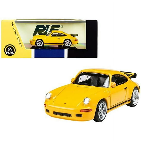 Paragon PA-55291 2.5 in. Blossom Yellow 1 by 64 Diecast Model Car for 1987 Ruf Ctr Yellowbird