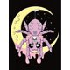 thumbnail image 2 of Camiseta de manga corta para mujer transpirable Moda de veranoWomen's Fashion Casual Round Neck Short Sleeve T-Shirt, Geometric Moon Spider Skull Print, Polyester, Stretch Knit Fabric, Comfortable S, 2 of 6