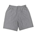 thumbnail image 3 of Bcfgryg Men's Linen Summer Breathable Five Shorts Cargo Shorts Men Grey L, 3 of 3