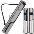thumbnail image 1 of Funda Pool Cue Jaffzora 2x2 gris suave con correas, 1 of 7