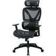 thumbnail image 4 of Lorell High-back Mesh Chair - Black Mesh Seat - Black Mesh Back - Plastic Frame - High Back - 5-star Base - Armrest - 1 Each, 4 of 16