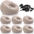 thumbnail image 6 of Inflatable Bean Bag Chairs for Adults with Electric Air Pump  Blow up Couch Folding Portable Inflatable Couch Lazy Sofa for Outdoor Movie Nights Camping Room (), 6 of 6