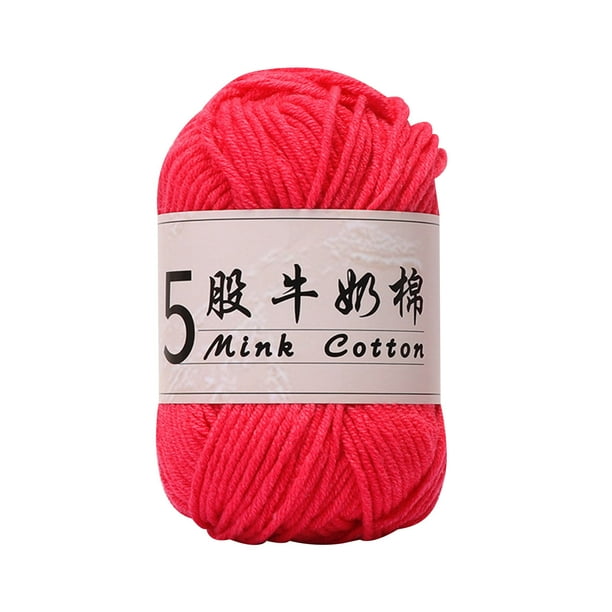 Sofa Vama Ropa de Cama Hilo de algodón de leche de 5 hebras para tejer a crochet, ideal para suéteres de bebé. for Navideño