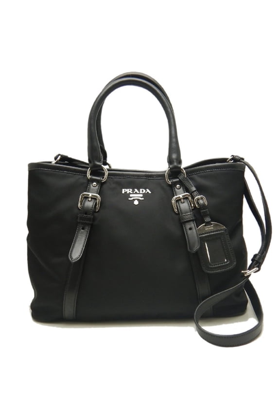 Pre-Owned PRADA Tessuto 1BA832 Tote Bag, Nylon, NERO (Black), Women's, 253850