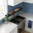 thumbnail image 5 of Stove Shelf Magnetic ShelfforKitchen Stove, BackofStove Shelf, Extendable Steel, 30X4 In, White, Kitchen Storage Organization, Seasoning Rack, 1 Pc, 5 of 7