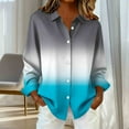 thumbnail image 4 of ylioge Long Sleeve Shirts for Women Plus Size S-5X Button-Down Blouses Tops Womens Trendy Gradient Printed Loose Lapel Going-Out Beach Tshirts Shirt, 4 of 6