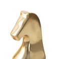 thumbnail image 4 of 4"W, 9"H Gold Aluminum Metal Chess Sculpture with Knight, Queen and King, by DecMode (3 Count), 4 of 10
