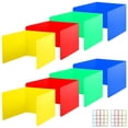 thumbnail image 1 of Dosaele Desk Dividers Plastic Privacy Folder Colorful Desk Privacy Divider Foldable Study Carrel Divider Portable Desk Privacy Folder Practical Desk Testing Divider for Office School, 1 of 11