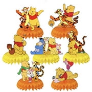 winnie pooh party theme decoration 7pc centerpieces decoration party babyshower, Pooh Party Honeycomb Centerpiece Table Decorations,Winnie Pooh Theme Birthday Party Supplies