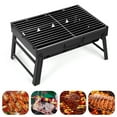 thumbnail image 6 of Uten Portable Charcoal Grill, Folding Stainless Steel BBQ Grill with Tools for Outdoor Camping, Beach, Picnics and Backyard, 6 of 10