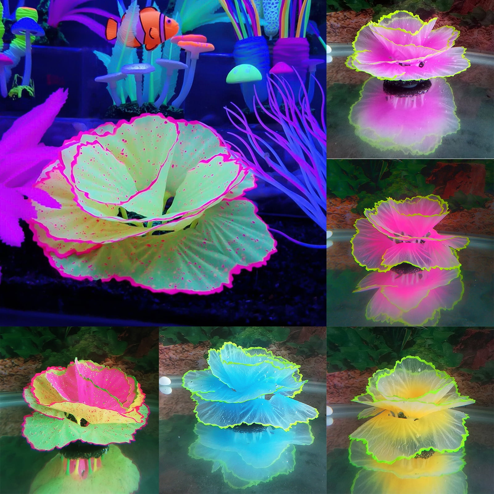 SPRING PARK Artificial Flower Ornament Underwater Sea Plants