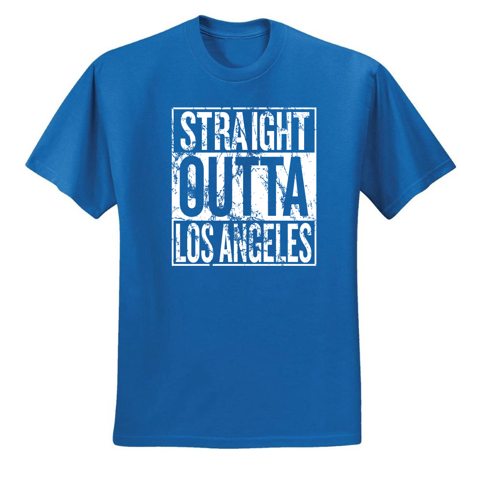 Wild Bobby Straight Outta La Los Angeles Fan | Fantasy Baseball Fans | Mens Sports Graphic T-Shirt, Royal, 3XL, Men's, Blue