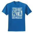thumbnail image 2 of Straight Outta LA Los Angeles Fan | Fantasy Baseball Fans | Mens Sports Graphic T-Shirt, Royal, 2XL, 2 of 4