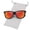 Black Frame / Orange Mirrored, variant on Polarized Classic Retro Sunglasses for Men and Women, Trendy UV400 Protection Shades