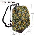 thumbnail image 2 of Salouo Sunflowers Pattern PU Leather Backpack,Purse for Women Fashion Multipurpose Design Handbag Ladies Shoulder Bags Travel Backpack, 2 of 4