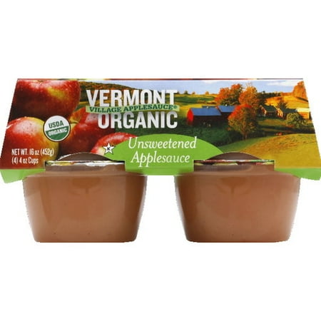 Vermont Village Cannery Unsweetened Applesauce, 16 oz (Pack of 12)