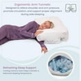 thumbnail image 4 of Almohada para dormir de lado con orificio para el brazo y espuma viscoelástica, 4 of 9