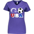 thumbnail image 3 of Inktastic Go, USA- Soccer, Football Women's V-Neck T-Shirt, 3 of 5