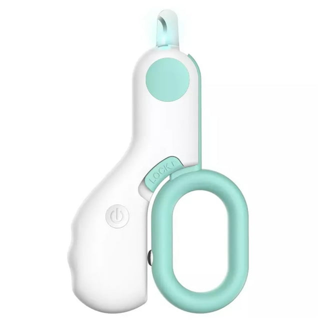 Amoladora de uñas con luz LED para perros y gatos, cortador de uñas y dedos de los pies Q0H1