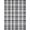 Black And White, Pattern 15, variant on Design&I 8'x10' Washable Area Rug Plaid Farmhouse Checkered Interlocking Layered Front Door for King Size Bedroom, Under Bed, Sleek Flatweave Pet Friendly