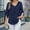 Navy, variant on Odbmxy 3/4 Sleeve Juniors Shirts V-Neck Women's Plus Size Tops Business Regular Tunic Casual Peplum Solid Color Tops,Pink L