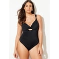 thumbnail image 3 of Swimsuits for All Women's Sweetheart Keyhole Underwire One Piece Swimsuit, 3 of 5