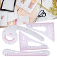 thumbnail image 2 of HURRISE 4 Pcs Règle Courbe Plastique Couture Étanchéité Outil de Conception de Vêtements Multi-Fonction, Règle Courbe de Protection, 2 of 8