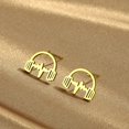 thumbnail image 2 of Stainless steel musician earphones and earrings are a gift for singers, 2 of 4