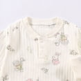 thumbnail image 5 of CAUYDY Boys Clothes for Baby Newborn Sleepers 3 6 9 12 18 24 Months Preemie Long Sleeve Romper Infant Boy Pajamas Fall Winter Toddler Bodysuit Beige for Sizes 3-6 Months, 5 of 7