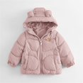 thumbnail image 3 of XXWXYD Baby Hooded Down Jacket Boys Girls Light Puffer Winter Coats Toddler 𝖡ear Ears Zipper Up Outerwear Down Coat 12M-6T Warm Insulated Packable, 3 of 5