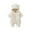 Beige, variant on Busydd Baby Girl Romper 0-2 Years Winter Warm Hooded Zipper Baby Girl Clothes Rompers Casual Solid Color Long Sleeve Infant Boy Clothes 9-12 Months