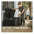 thumbnail image 3 of SONGMY 150 Gallon Deck Box Resin Outdoor Storage Box Waterproof Storage Container for Patio Furniture Cushions, 3 of 7