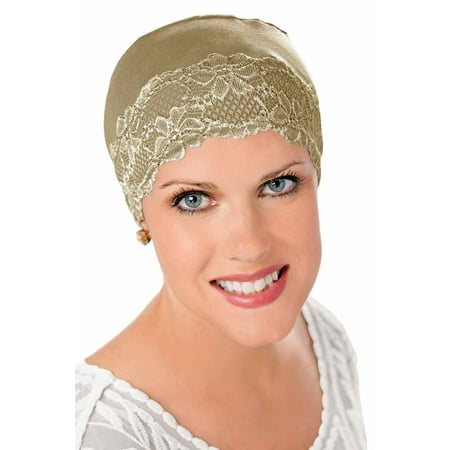 Lace Sleep Cap and Hat Liner-Caps for Women with Chemo Cancer Hair
