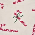 thumbnail image 3 of Hallmark Red Candy Canes Plush Throw, 50" x 70", 3 of 4