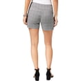 thumbnail image 2 of INC  International Concepts Women's Plaid Pull On Shorts White/Black Size 10, 2 of 2